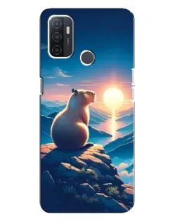 Чохол для OPPO A32 з картинкою «Захід сонця з капібарою» Чохол для OPPO A32 з картинкою «Захід сонця з капібарою»