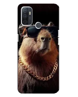 Чохол для OPPO A32 з картинкою «Капібара золотий ланцюг» Чохол для OPPO A32 з картинкою «Капібара золотий ланцюг»