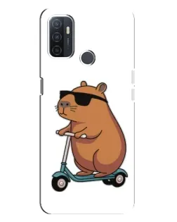 Чохол для OPPO A32 з картинкою «Капібара на самокаті» Чохол для OPPO A32 з картинкою «Капібара на самокаті»