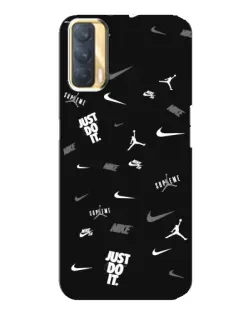 Чехол для OPPO A33 с картинкой «Nike Black Pattern» Чехол для OPPO A33 с картинкой «Nike Black Pattern»