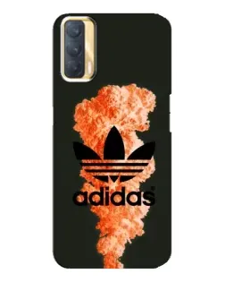 Чохол для OPPO A33 з картинкою «Помаранчевий дим Adidas»