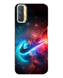 Чохол для OPPO A33 з картинкою «Вогняний логотип Nike»