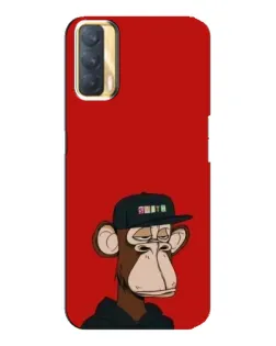 Чохол для OPPO A33 з картинкою «Bored Ape — червоний фон»
