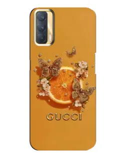 Чохол для OPPO A33 з картинкою «Gucci — золоті метелики»