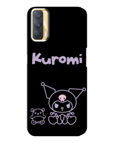 Чехол для OPPO A33 с картинкой «Kuromi — черный минимализм»