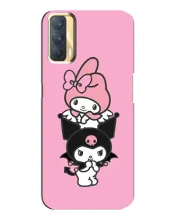 Чехол для OPPO A33 с картинкой «My Melody и Kuromi»