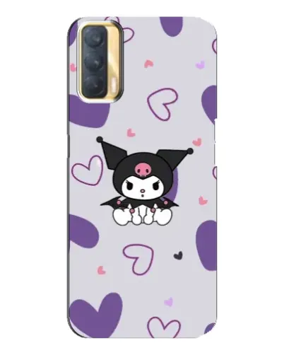 Чехол для OPPO A33 с картинкой «Kuromi и лавандовые сердца»