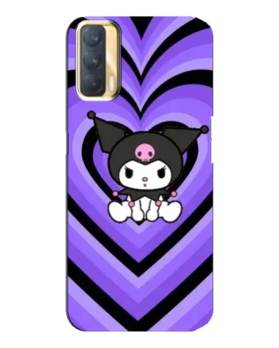 Чехол для OPPO A33 с картинкой «Kuromi и фиолетовые сердца»