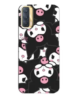 Чехол для OPPO A33 с картинкой «Паттерн голов Куроми»