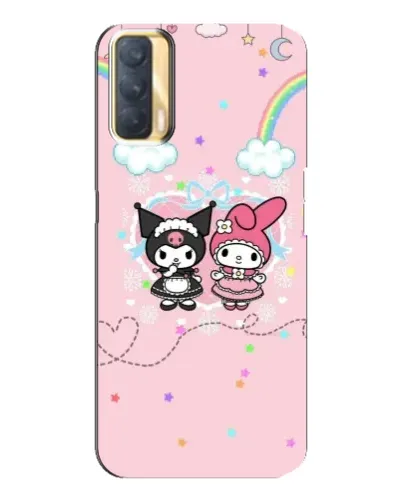 Чехол для OPPO A33 с картинкой «My Melody и Kuromi»