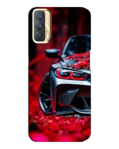 Чохол для OPPO A33 з картинкою «Спортивна BMW та квіти»