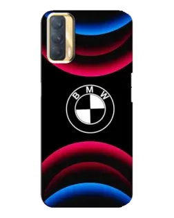 Чохол для OPPO A33 з картинкою «Логотип BMW та неонові дуги»