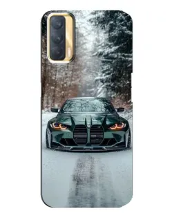 Чохол для OPPO A33 з картинкою «BMW у зимовому лісі»