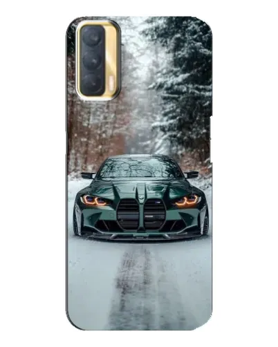 Чохол для OPPO A33 з картинкою «BMW у зимовому лісі»