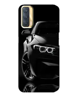 Чохол для OPPO A33 з картинкою «Чорна BMW — профіль»