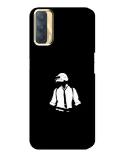 Чохол для OPPO A33 з картинкою «PUBG — білий шолом»