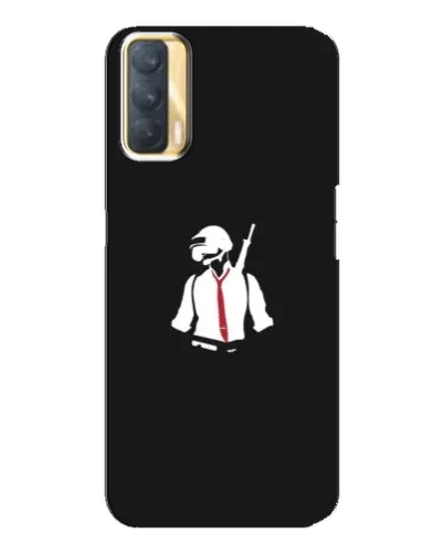Чохол для OPPO A33 з картинкою «PUBG — силует воїна»