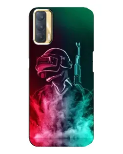 Чохол для OPPO A33 з картинкою «PUBG — вогняний воїн»