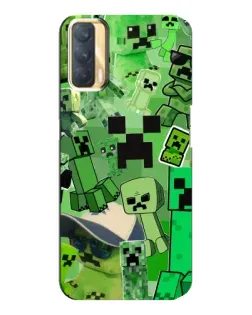 Чохол для OPPO A33 з картинкою «Кріпери Minecraft» Чохол для OPPO A33 з картинкою «Кріпери Minecraft»