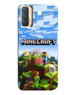 Чохол для OPPO A33 з картинкою «Minecraft класичний світ»