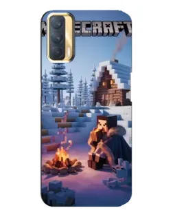 Чохол для OPPO A33 з картинкою «Зимовий Minecraft»