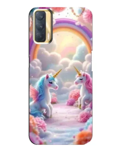 Чехол для OPPO A33 с картинкой «Радуга и единороги»