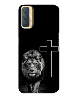 Чохол для OPPO A33 з картинкою «Лев та Хрест» Чохол для OPPO A33 з картинкою «Лев та Хрест»