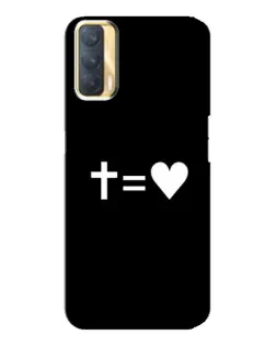 Чохол для OPPO A33 з картинкою «Хрест та Серце»