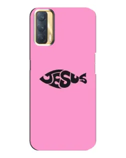 Чохол для OPPO A33 з картинкою «Рожевий символ Jesus»