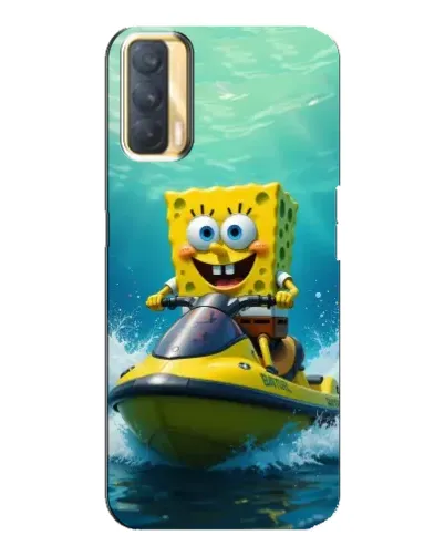 Чехол для OPPO A33 с картинкой «Спанч Боб на гидроцикле» Чехол для OPPO A33 с картинкой «Спанч Боб на гидроцикле»