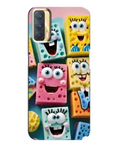 Чехол для OPPO A33 с картинкой «Цветные губки» Чехол для OPPO A33 с картинкой «Цветные губки»