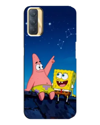 Чехол для OPPO A33 с картинкой «Губка Боб и Патрик ночью» Чехол для OPPO A33 с картинкой «Губка Боб и Патрик ночью»