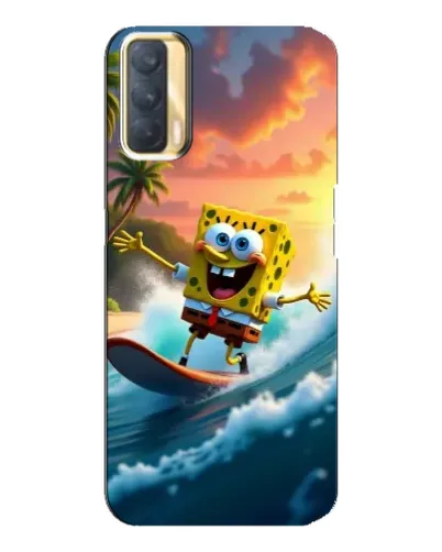 Чехол для OPPO A33 с картинкой «Губка Боб серфингист» Чехол для OPPO A33 с картинкой «Губка Боб серфингист»
