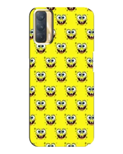 Чехол для OPPO A33 с картинкой «Паттерн Губка Боб» Чехол для OPPO A33 с картинкой «Паттерн Губка Боб»