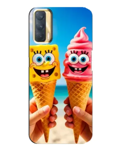 Чехол для OPPO A33 с картинкой «Спанч Боб мороженое» Чехол для OPPO A33 с картинкой «Спанч Боб мороженое»