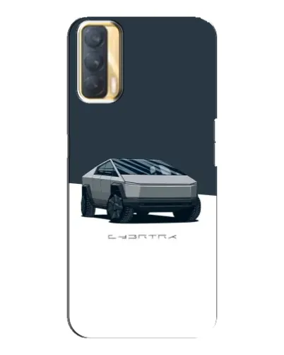 Чохол для OPPO A33 з картинкою «Сріблястий Cybertruck Tesla»