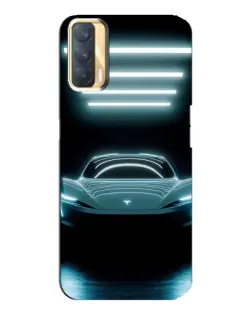 Чохол для OPPO A33 з картинкою «Tesla в неоні» Чохол для OPPO A33 з картинкою «Tesla в неоні»