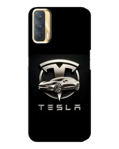 Чохол для OPPO A33 з картинкою «Tesla — срібне авто»
