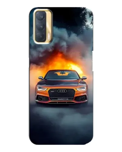 Чохол для OPPO A33 з картинкою «Audi у вогняному диму»