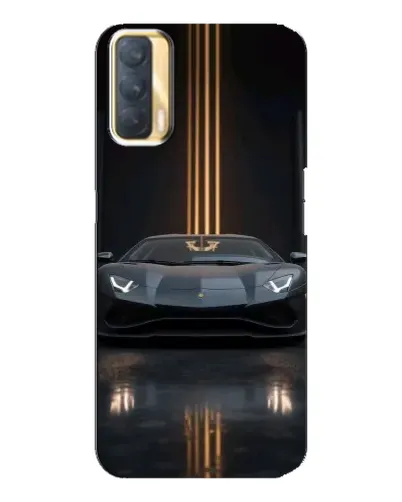 Чохол для OPPO A33 з картинкою «Lamborghini золоті лінії»