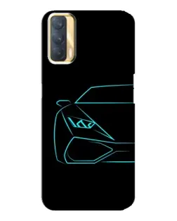 Чохол для OPPO A33 з картинкою «Блакитний силует Lamborghini» Чохол для OPPO A33 з картинкою «Блакитний силует Lamborghini»