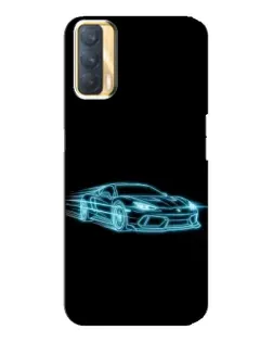 Чохол для OPPO A33 з картинкою «Неоновий контур Lamborghini» Чохол для OPPO A33 з картинкою «Неоновий контур Lamborghini»