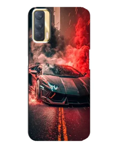 Чохол для OPPO A33 з картинкою «Lamborghini червоний дим»