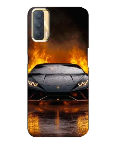 Чохол для OPPO A33 з картинкою «Lamborghini у вогні»