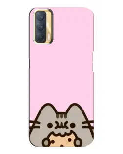 Чехол для OPPO A33 с картинкой «Pusheen и печенье»