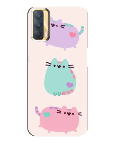 Чехол для OPPO A33 с картинкой «Pusheen трио»