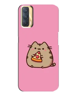 Чехол для OPPO A33 с картинкой «Пушин с пиццей»