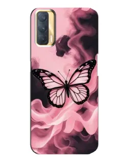 Чехол для OPPO A33 с картинкой «Бабочка в дыму» Чехол для OPPO A33 с картинкой «Бабочка в дыму»