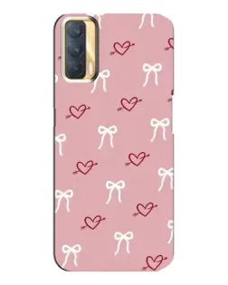 Чехол для OPPO A33 с картинкой «Сердца и банты» Чехол для OPPO A33 с картинкой «Сердца и банты»