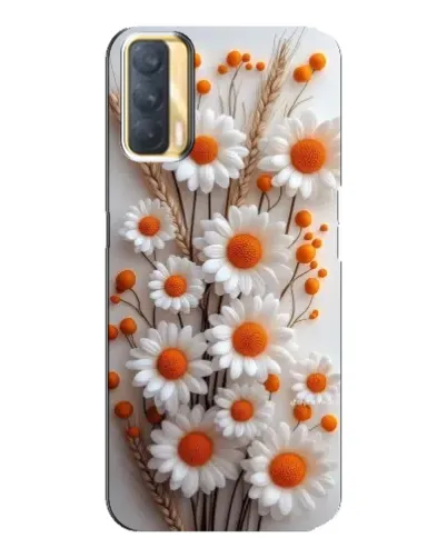 Чохол для OPPO A33 з картинкою «Білі сухоцвіти»
